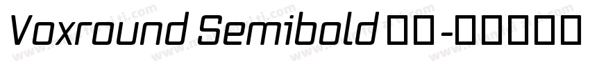 Voxround Semibold 字体字体转换